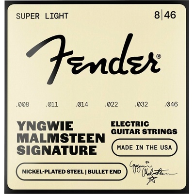 FENDER Yngwie Malmsteen Nickel Plated Steel - .008 - .046