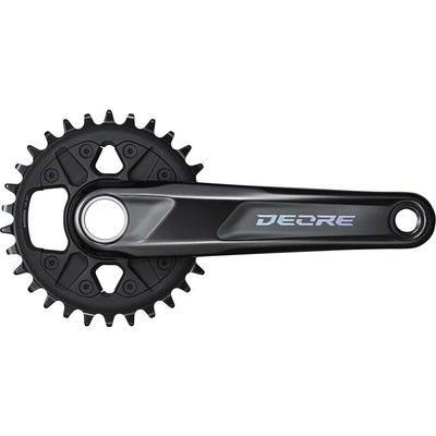 SHIMANO Stred Deore FC-M6120 175mm 30z. 12-k. BOOST čierny dvojdielny bez ložísk