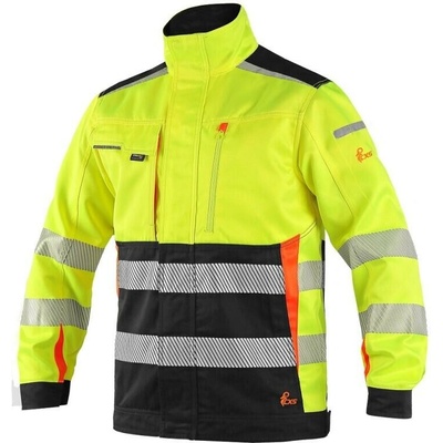 Canis CXS bunda BENSON výstražná softshell pánská žltá/čierna