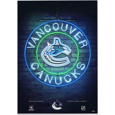 Mustang Plagát Vancouver Canucks NHL Neon 12" x 16"