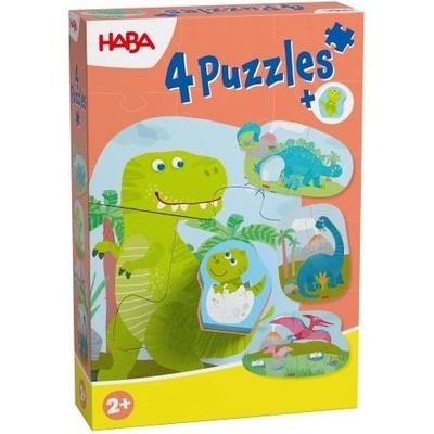HABA Пъзел за най-малките Динозаври 4 бр (2012186002)