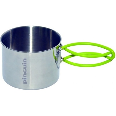 Pinguin Mug Steel nerezový hrnek sklopná ucha 500 ml