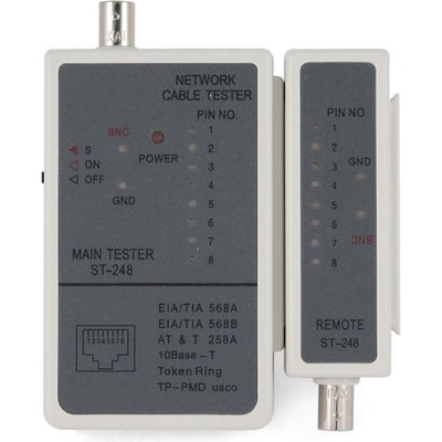 GEMBIRD NCT-1 tester káblov RJ-45 a RG58