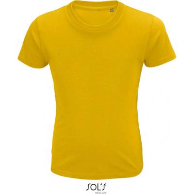 SOL's Collection Tričko Crusader Kids, bio bavlna, dětské, krátký rukáv COT25358021086-gold 8 roků Zlatá