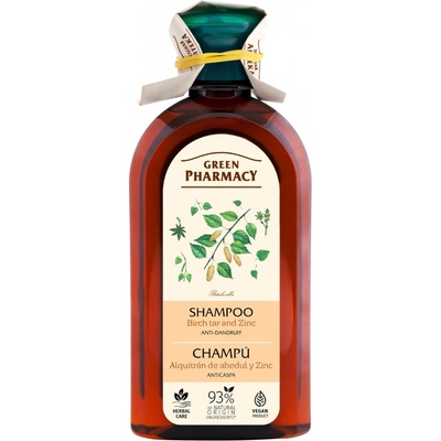 Green Pharmacy šampón proti lupinám breza a zinok 350 ml