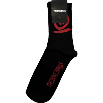 Thebikebros ponožky BIG HEAD Light Socks černo červená