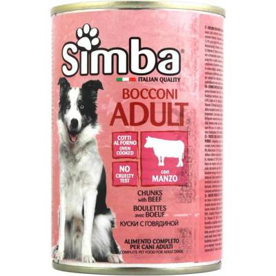 Simba šťavnaté mäsové kúsky s hovädzím mäsom v lahodnej omáčke 415 g