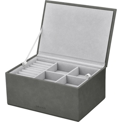 BLOMUS Кутия за бижута SAHLA, размер L - цвят сив (Pewter) (BLOMUS-68325)