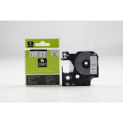 Label Dymo 18444 - kompatibilná Vinylová páska 12mm čierne písmo / biely podklad, dĺžka 5,5m
