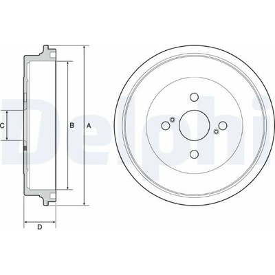Brzdový buben DELPHI BF560