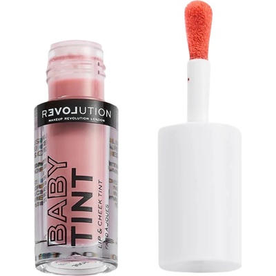 Relove by Revolution Течен руж и блясък за устни Baby Tint, Rose, 1.4 ml