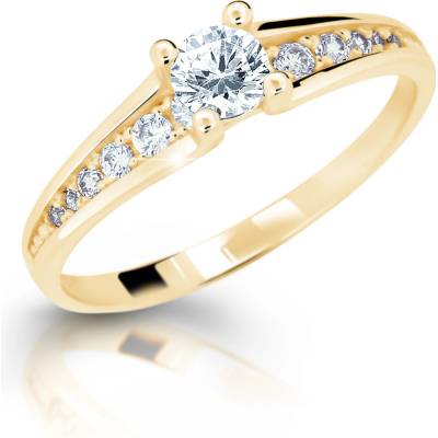 Cutie Jewellery gold dámský prsten Z6822 2956 ze zlata se zirkony Žlutá