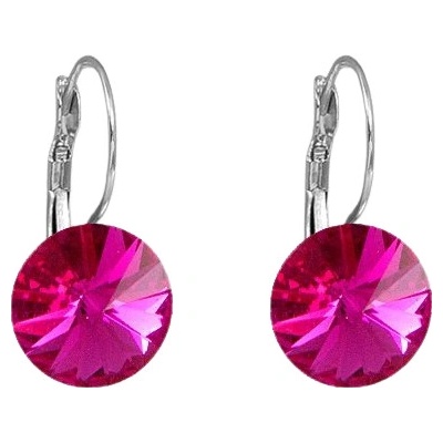JSB Rivoli se Swarovski Elements Fuchsia 13265 růžové