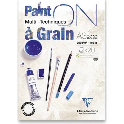 Clairefontaine Blok Paint on Grain A3 20 listů 250 g