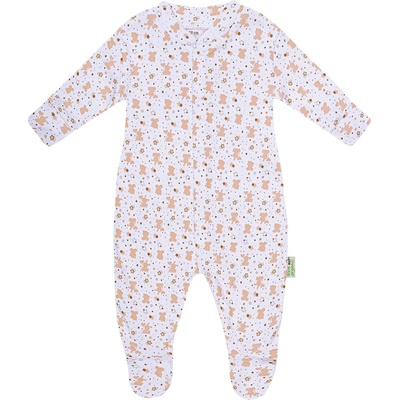 Bio Baby Бебешки гащеризон Bio Baby с кафяв принт (97220411)