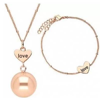 Комплект медальон и гривна за бременни Bola - Rose Gold Love (BOLA-SET_1_SET1)