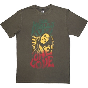 Bob Marley Риза One Love Gradient Stone Wash Unisex Green S (BMASTNW82MGR01)