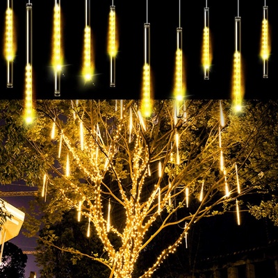 SPRINGOS LED rampouchy 8ks 3m 144LED IP44 teplá bílá