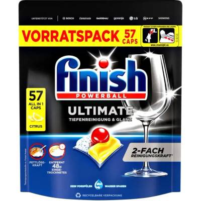 Finish Ultimate лимон таблетки за съдомиялна 57 бр немски