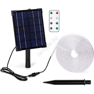 Aigostar - LED регулируема соларна лента LED/5W/3, 2V 5 м 2700K IP65 + DO (AI1162)