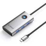 ORICO USB-C докинг станция Orico PW11-6P25R с HDMI, 3x USB 3.0, PD 100W и 2.5G LAN (PW11-6P25R-GY-BP)