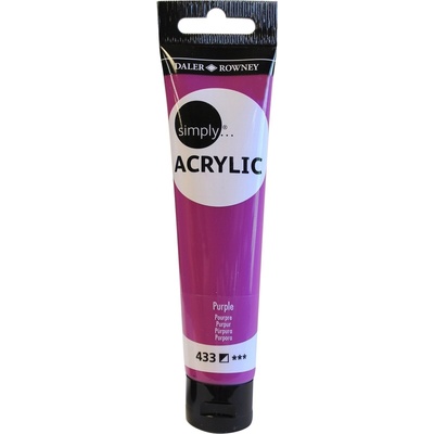 Daler-Rowney Simply АКРИЛНА боя Purple 75 ml 1 бр (126975433)