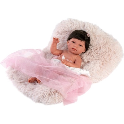 Llorens 73804 NEW BORN dievčatko realistická bábätko s celovinylovým telom 40 c
