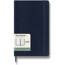 Moleskine A5 týdenní 2025 modrý