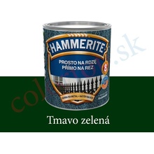 Hammerite přímo na rez, 0,70L, hladký tmavě zelený