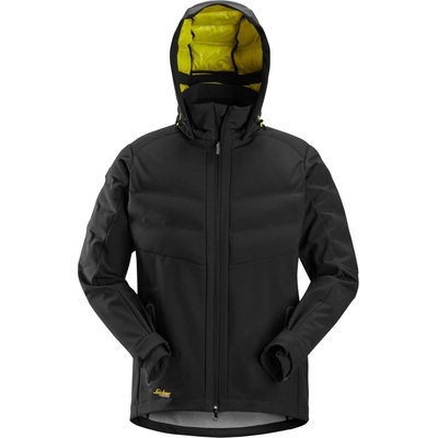 Snickers Workwear Vetrovka FlexiWork Softshell Stretch čierna