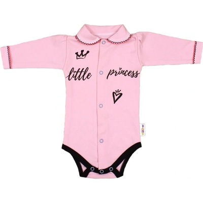 Baby Nellys Body dlhý rukáv ružové Little Princess