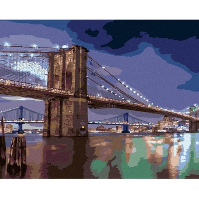 Zuty Malování podle čísel BROOKLYNSKÝ MOST USA TED DAVIS