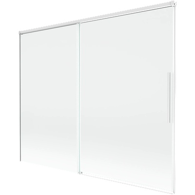 Mexen Rox параван за вана, 2-крилен плъзгащ се 190 x 150 cm, прозрачен, бял - 8C9-190-001-20-00 (8C9-190-001-20-00)