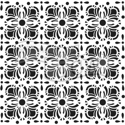 The Crafter´s Workshop Šablona TCW 12"x12" Flower Tiles