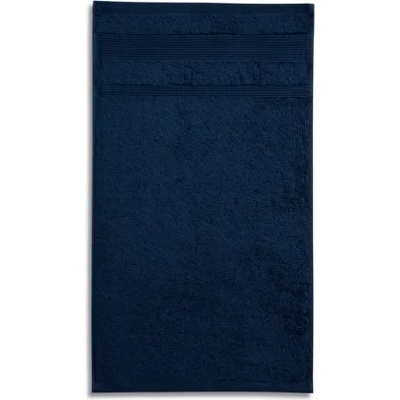 MALFINI Organic хавлиена кърпа 50x100см, тъмносиня (91702)