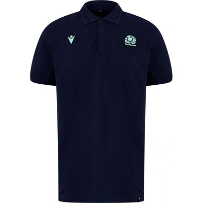 Macron Блуза с яка Macron Scotland Rugby Union Polo Shirt 2024 Adults - Navy
