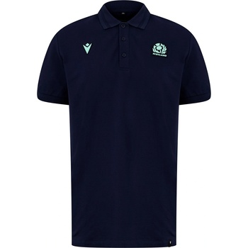 Macron Блуза с яка Macron Scotland Rugby Union Polo Shirt 2024 Adults - Navy