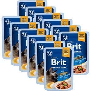 Brit Капсула BRIT Premium Cat Delicate Fillets in Gravy with Tuna 12 x 85 г