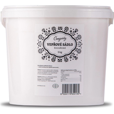 Čongrády Vepřové sádlo škvařené 5 kg – Zbozi.Blesk.cz