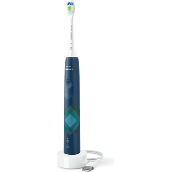 Philips Ел. четка за зъби Philips Sonicare 4100 Series, 2 режима на работа, сензор за натиск, Quadpacert таймер, до 14 дни време на работа, синя (HX3689/42)