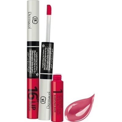 Dermacol Lip Colour 16 h 2v1 dlouhotrvající barva na rty a lesk 6 4,8 g