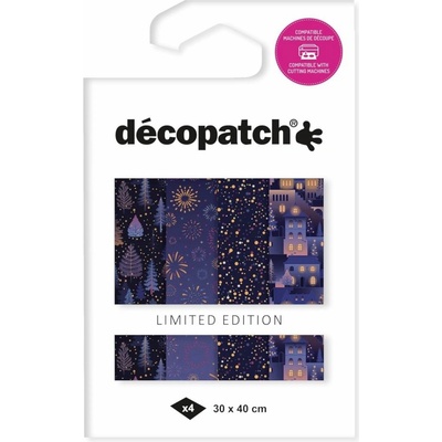 décopatch Papíry na decoupage Texture 4ks č.16