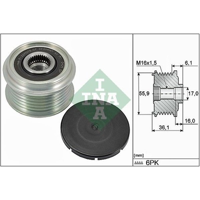 Voľnobeżka alternátora Schaeffler INA 535 0026 10