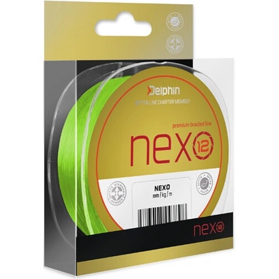 Delphin šňůra Nexo 12 fluo zelená 0,14mm 10,0kg 300m