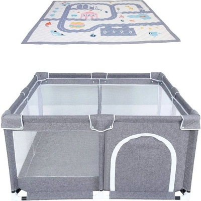 Babify Star Ibaby кошара за игра с подложка за игра, мека и нехлъзгава, на закрито/открито, устойчива на накланяне, с лесно сглобяване/разглобяване (CZ-S66M-YERS) (CZ-S66M-YERS)