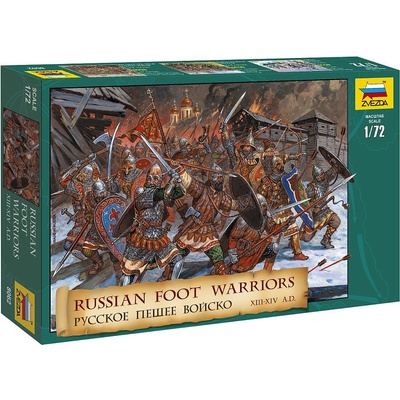Zvezda Russian Foot Warriors XIII-XIV A.D. 1:72