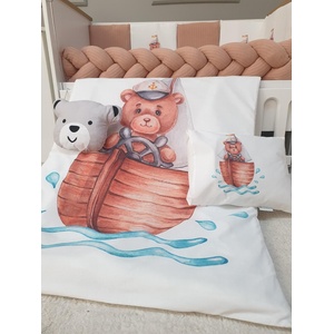 Babyhome Луксозен комплект за бебешко легло 10 части 60/120 см. Цвят МЕЧЕ