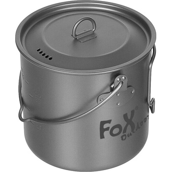 Image 1 of Fox Outdoor Products Fox Саксия за открито с капак, приблизително 1, 1 л, титан (33324)
