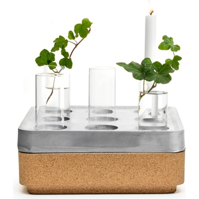 Born in Sweden Свещник Stumpastaken S алуминий с 4 вази и стойка 6 части (7340170-7)