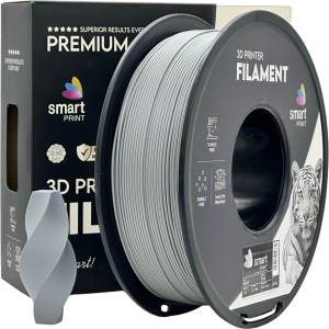 Smart Print FG-S63-E1, 3D нишка, PLA, 1, 75 mm, 1000 g, Сив (Grey) (FG-S63-E1)